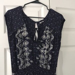 Ecote floral jumpsuit size large